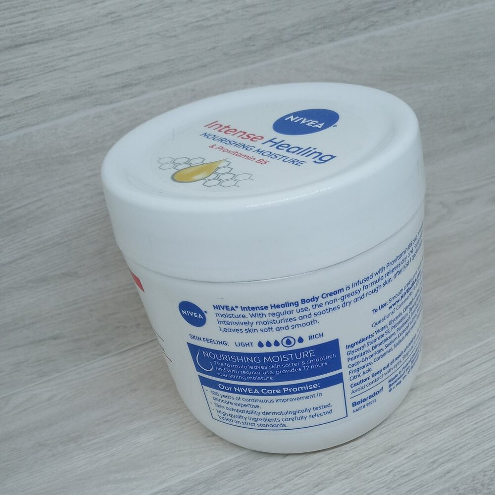 NIVEA Intense Healing Cream, 72-Hour Moisture, Provitamin B5 Enriched, 13.5 oz - Picture 5 of 5